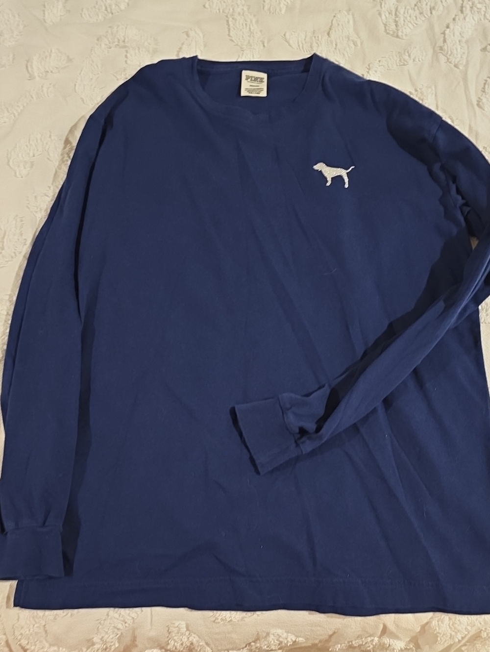 PINK Long-Sleeve Crewneck Shirt